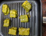 A picture of step 4 of Puniya paneer tikka.
