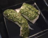 A picture of step 2 of Pesto-crusted cod.