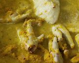 Gambar langkah 2 resipi Rendang Ayam Bersama Kacang Panjang.