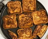 A picture of step 3 of Cinnamon Toast Crunch French Toast.