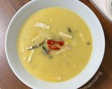 Foto langkah ke 4 dari resep Sayur Tahu Ikan Teri Santan.