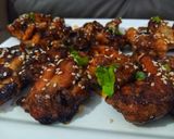 A picture of step 6 of Honey bbq wings.