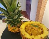 Foto del passaggio 3 della ricetta Riso all'ananas e gamberetti