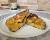 Foto del paso 5 de la receta: Panqueque de banana caramelizada
