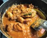 A picture of step 2 of Kashmiri chilli gandharaj lemon chicken curry.