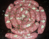 Foto del paso 2 de la receta: Salchicha al horno con puré de papa y zapallo