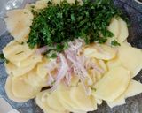Foto del paso 4 de la receta: Mila de berenjena al horno y ensalada de papa y verdeos