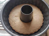 Pudín de banana con crema de maní