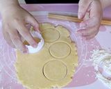 司康堡(豆乳黑芝麻、抹茶草莓、可可藍莓)的食譜步驟4照片