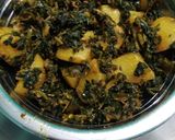 आलू मेथी की भूजीया (Aloo Methi ki Bhujiya recipe in Hindi) रेसिपी चरण 5 फोटो