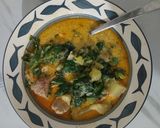 A picture of step 4 of Zuppa Toscana (Veg Version).
