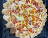 Foto langkah ke 4 dari resep Pizza cheesy bites tanpa ulen dan cepat kalis.