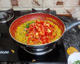A picture of step 5 of Mushroom Masala Curry.
