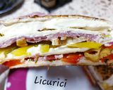 Pas rețetă Triunghi de tortilla umplut 4 fotografie