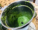 A picture of step 4 of Coriander-mint chutney.