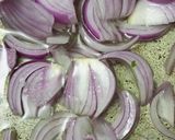 A picture of step 2 of Turnip Chicken.