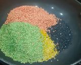 A picture of step 3 of Colorful Til ka mukhwas.