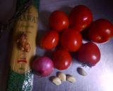 A picture of step 1 of Spaghetti Pomodoro #4weeksChallenge.