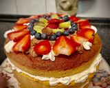 Foto del paso 5 de la receta: Tarta de nata y frutas