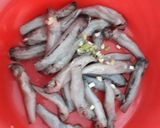 Hình bước làm 1 của món Cơm Trưa Cá Bống Dừa Kho sả Ớt Kèm Salad cải xà lách trộn