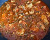 A picture of step 5 of Garlic Chicken Penne Pasta with Spicy Marinara.