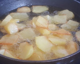 Foto del paso 2 de la receta: Tortilla vegana (sin huevo) de patata, escalivada y espinacas