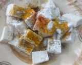 A picture of step 1 of Paneer chili.