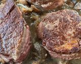 A picture of step 4 of Beef Tenderloin with Mushrooms.