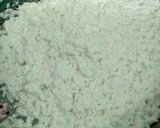 A picture of step 2 of Chhena poda.
