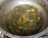 A picture of step 8 of Chicken palak.