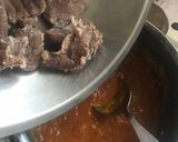 A picture of step 7 of Aloo gosht.