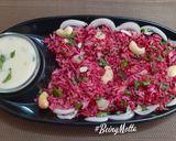 A picture of step 6 of Beetroot Rice.
