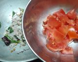 A picture of step 5 of Bombay chutney onion besan chutney.