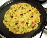 A picture of step 5 of Akki Roti.