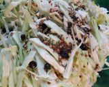 A picture of step 2 of Fermented Sauerkraut Batch 9.