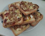 Pas rețetă Minnie pizza sau Pizza pe felii de pâine 2 fotografie