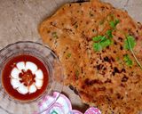 A picture of step 4 of Kalonji Aur Piyaz wala paratha 😋👌❣️.