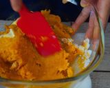 A picture of step 3 of Cream Cheese Filled Sweet Pumpkin Cakes.