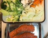 A picture of step 2 of Pan-Seared Salmon Fillets with Miso Sauce (Chan-Chan Yaki).