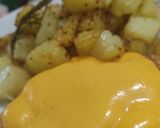 Foto del paso 5 de la receta: Milanesa de no pollo vegana con papas doble cocción