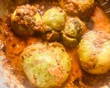 A picture of step 5 of Stuffed Tinda (round gaurd).
