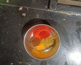 A picture of step 5 of Matar Gajar Subji.