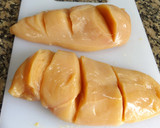 Foto del paso 1 de la receta: Pechugas de pollo rellenas con bacon y queso