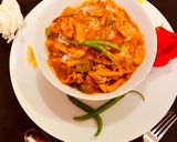 A picture of step 5 of Chilli potato.