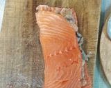 Foto del paso 4 de la receta: Salmón relleno de camarones y champiñones