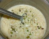 A picture of step 7 of Butterscotch custard flavoured kulfi falooda.