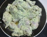 A picture of step 2 of Chicken afgani.