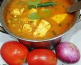 A picture of step 6 of Matar Paneer dhaba style.