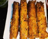 A picture of step 10 of Potato Seekh Kabab.