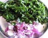 A picture of step 1 of Baby palak poriyal.